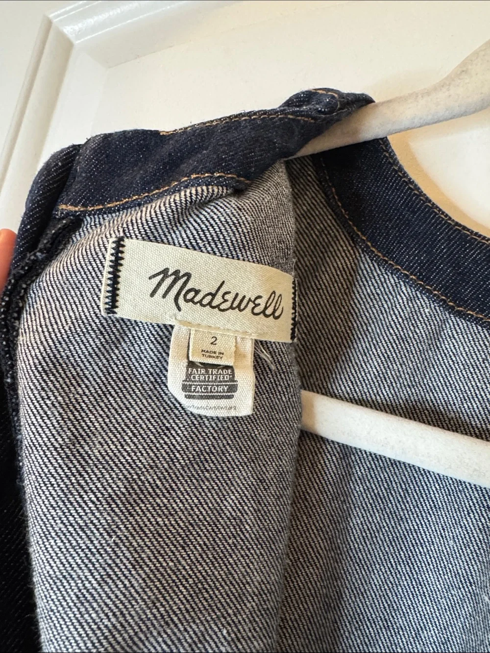 Madewell Denim Boxy Dress in Essex Wash size 2